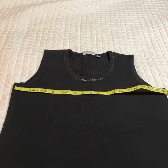 QUACKER Factory SET sequin cardigan and shell set. NWT L Black - Picture 8 of 11